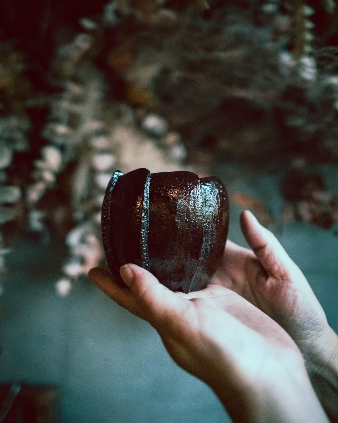 管理No.05 出口結莉　陶胎漆器植木